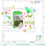 Hello Spring Page with Hand Doodling