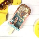 Popsicle Shaped Photo Display with Free Template