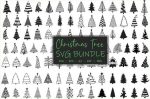 Almost 100 Christmas Tree SVG Die Cut Files