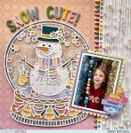 Snowman Snow Globe Shaker Layout