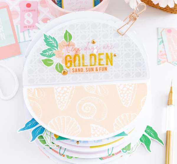 Lemon Shaped Summer Mini Album – Scrap Booking