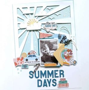 12 Sunburst Background Scrapbook Layout Ideas – Scrap Booking