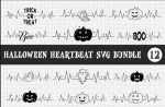 12 FREE Halloween Heartbeat SVG File Downloads