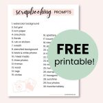 30 Printable Scrapbooking Idea Prompts