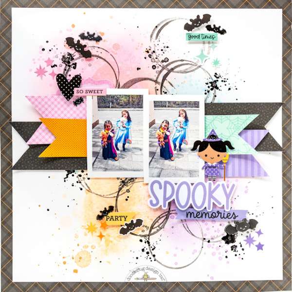 11 Cute Halloween Scrapbook Layout Ideas with a FREEBIE