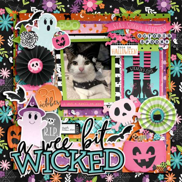 11 Cute Halloween Scrapbook Layout Ideas with a FREEBIE