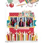 12 Back to School Scrapbook Layout Ideas school1