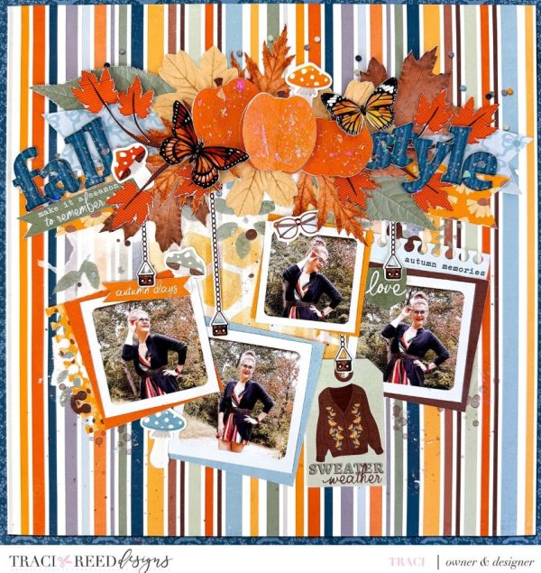 12 Pumpkin Scrapbook Layouts for Fall and Halloween