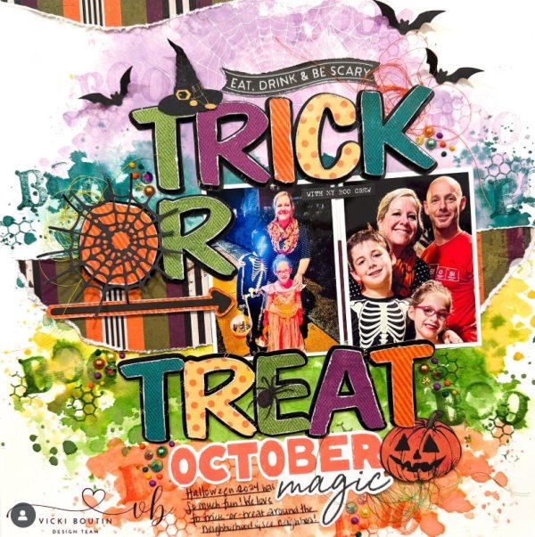 13 Halloween Scrapbook Layout Ideas with Fun Titles