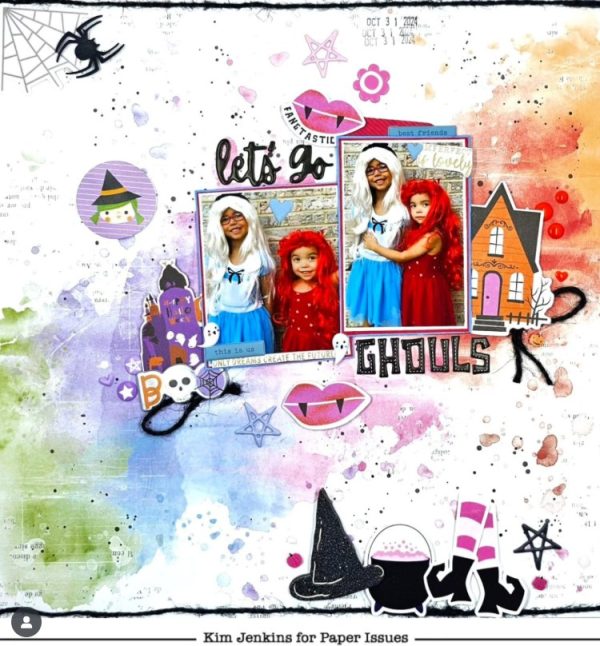 13 Halloween Scrapbook Layout Ideas with Fun Titles