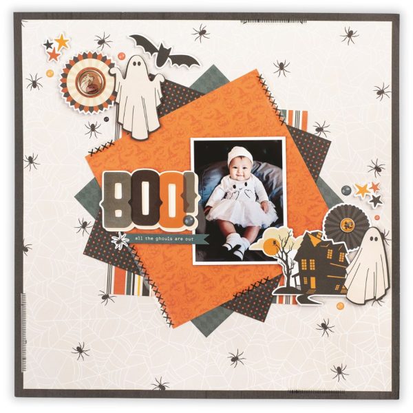 13 Halloween Scrapbook Layout Ideas with Fun Titles