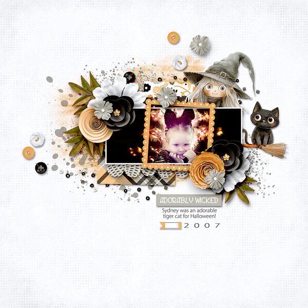 12 Cute and Spooky Halloween Scrapbook Layout Ideas