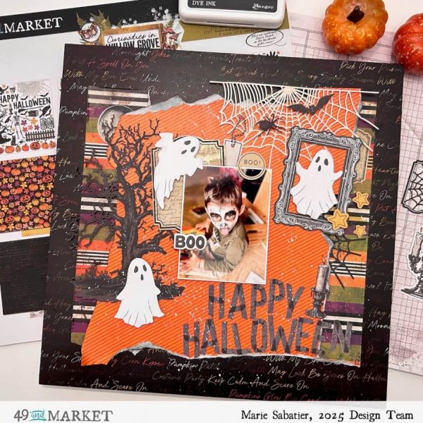 12 Cute and Spooky Halloween Scrapbook Layout Ideas
