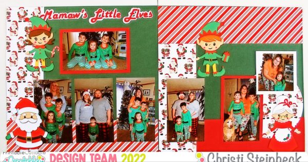 12 Santa Scrapbook Layout Ideas for Christmas