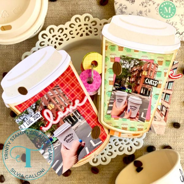 Coffee Cup Shaped Scrapbook Mini Album