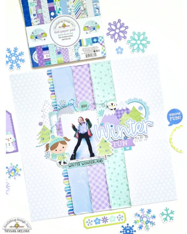 12 Winter Kids Scrapbook Layouts