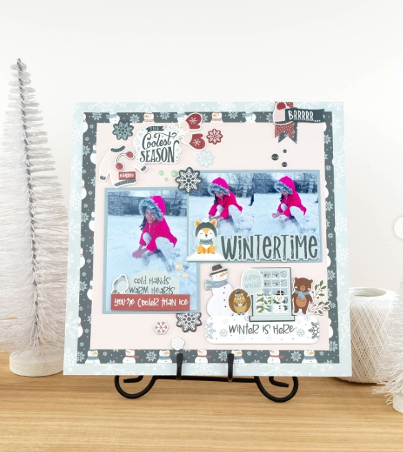 12 Winter Kids Scrapbook Layouts