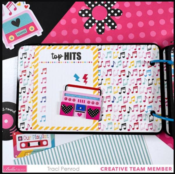 80's Inspired Cassette Tape Shaped Mini Album