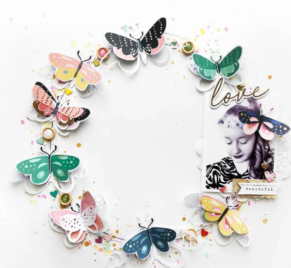 12 Butterfly Scrapbook Layout Ideas