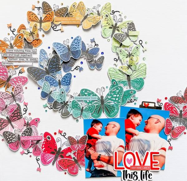 12 Butterfly Scrapbook Layout Ideas