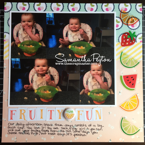 12 Fun and Fruity Scrapbook Layout Ideas