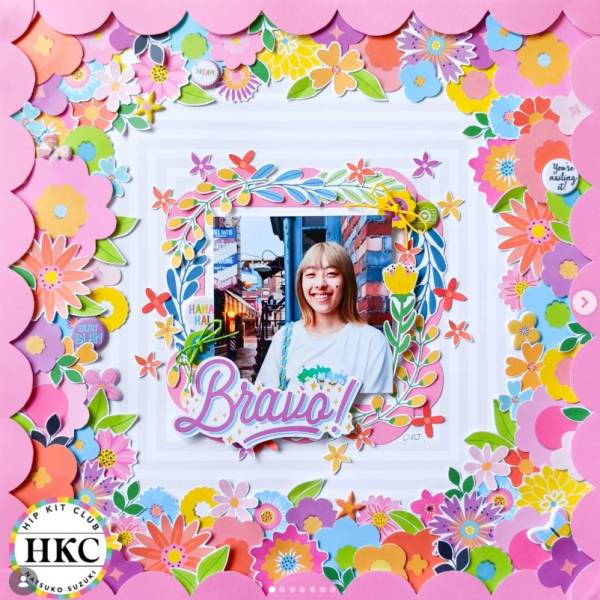 12 Wreaths for Spring Scrapbook Layouts
