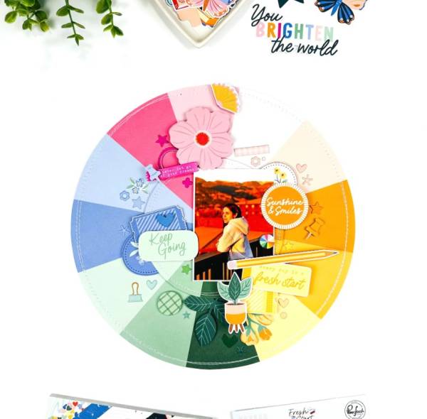 12 Wreaths for Spring Scrapbook Layouts