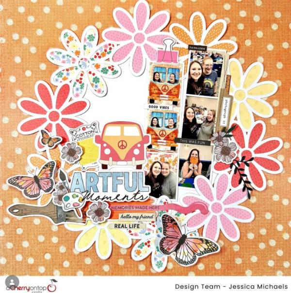 12 Wreaths for Spring Scrapbook Layouts