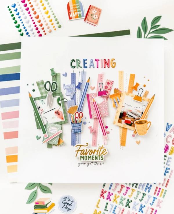 10 Crafty Friends Scrapbook Layout Ideas
