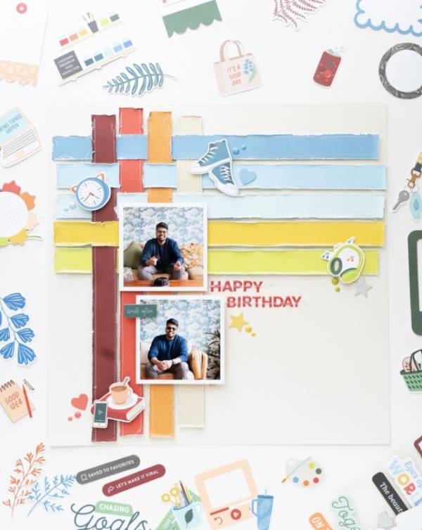 12 Masculine Scrapbook Layouts for Men