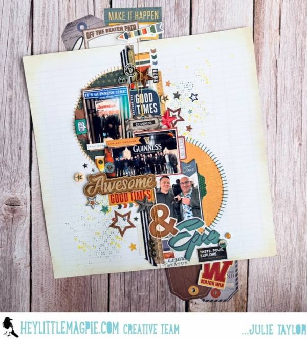 12 Masculine Scrapbook Layouts for Men