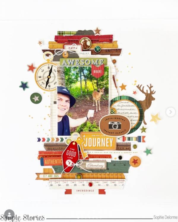 12 Masculine Scrapbook Layouts for Men
