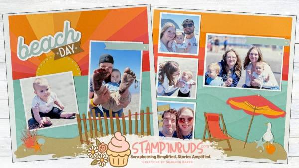 12 Summer at the Beach Scrapbook Layout Ideas