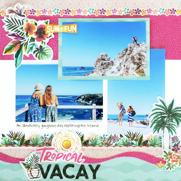 12 Summer at the Beach Scrapbook Layout Ideas