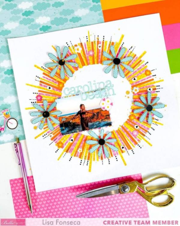 12 Summer at the Beach Scrapbook Layout Ideas