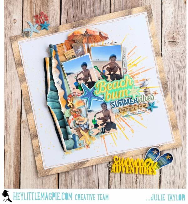 12 Summer at the Beach Scrapbook Layout Ideas