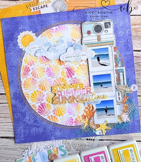 12 Summer at the Beach Scrapbook Layout Ideas