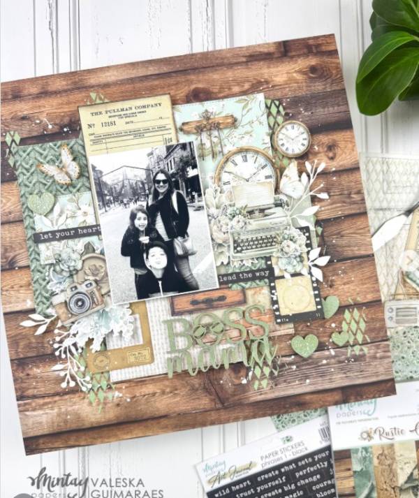 12 Rustic Scrapbooking Layout Ideas