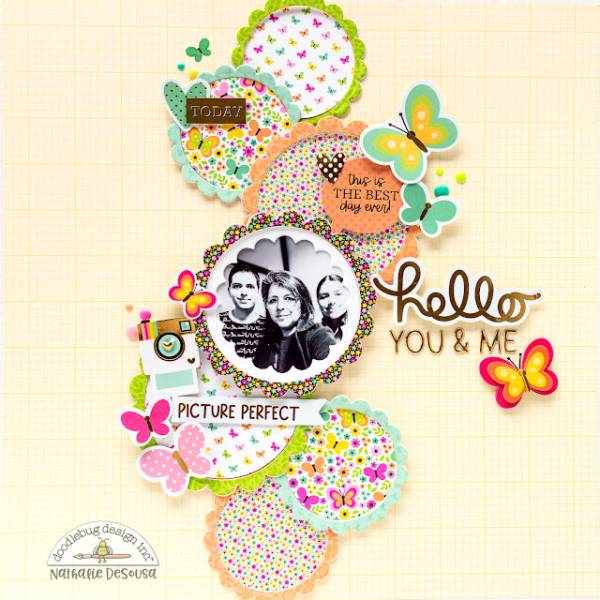 12 Scrapbook Layouts with Scalloped and Lacey Details