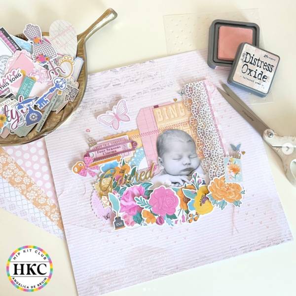 12 Scrapbook Layouts with Scalloped and Lacey Details