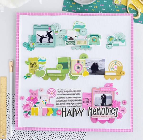 12 Scrapbook Layouts with Scalloped and Lacey Details