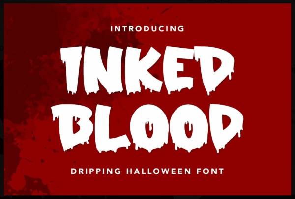 FREE Dripping Font for Halloween