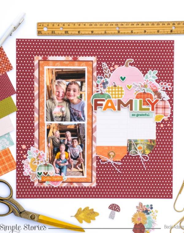 12 Family Scrapbook Layout Ideas for Fall