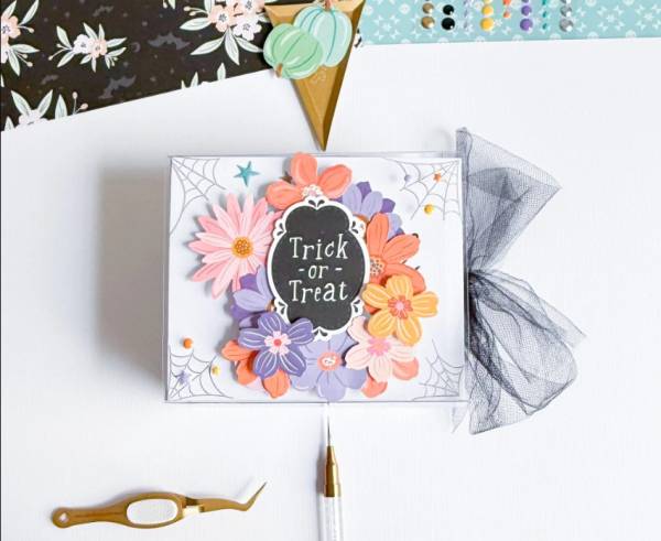 How to Make an Interactive Halloween Mini Scrapbook Album