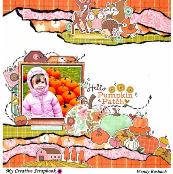 12 Fall Scrapbook Layouts for Going to the Pumpkin Patch