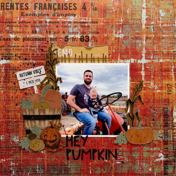 12 Fall Scrapbook Layouts for Going to the Pumpkin Patch