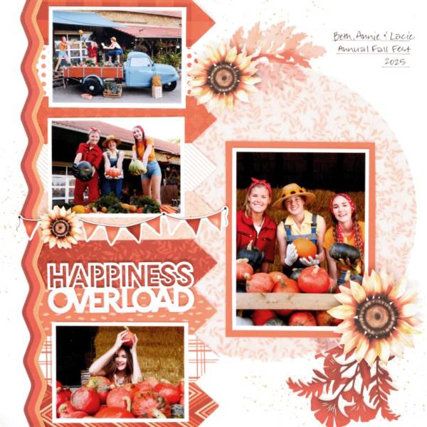 12 Fall Scrapbook Layouts for Going to the Pumpkin Patch