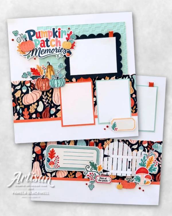 12 Fall Scrapbook Layouts for Going to the Pumpkin Patch